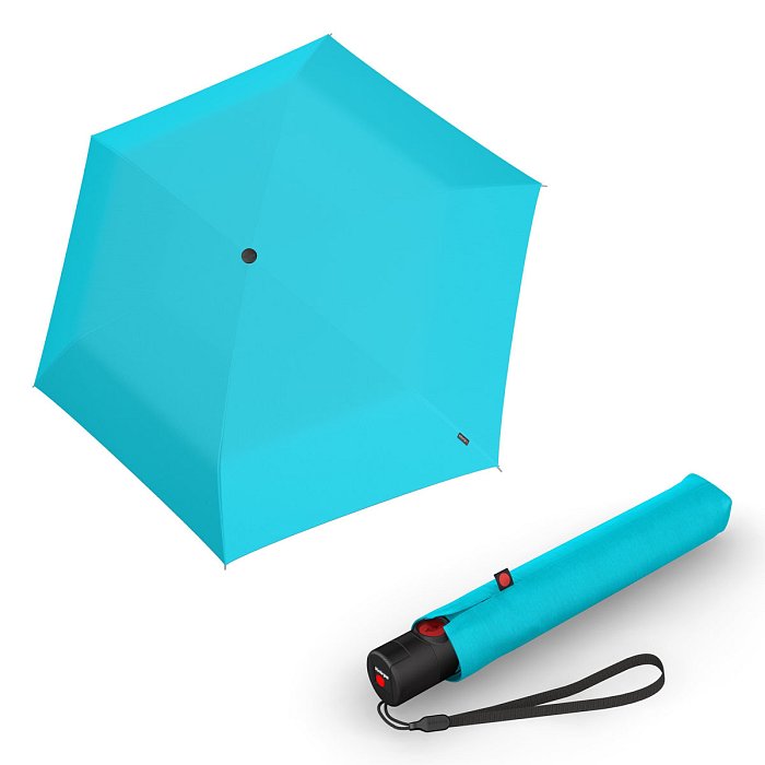 Knirps Ultra U.200 Medium Duomatic - unisex plně-automatický deštník světle modrá