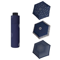Doppler Havanna Fiber TIMELESS BLUE - dámský ultralehký mini deštník